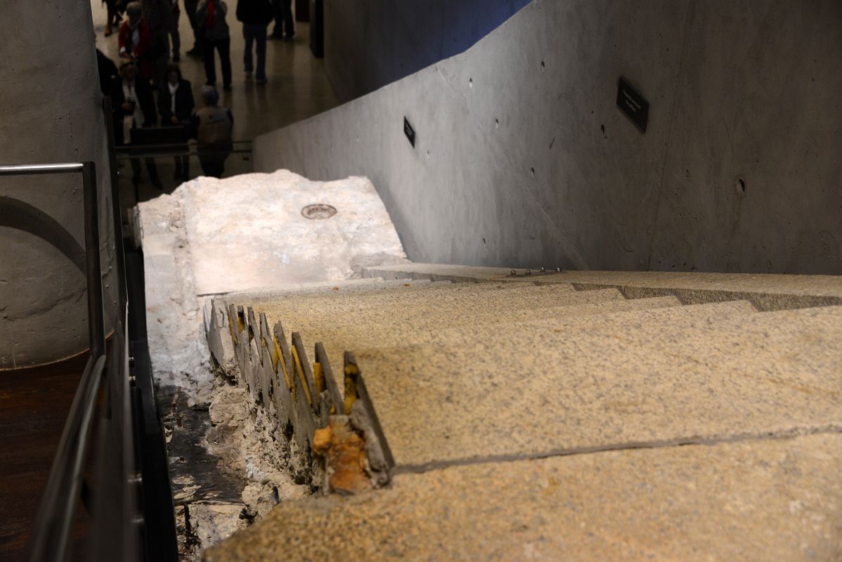 22A The Survivor Stairs Connected The Northern Edge Of The Plaza To Vesey St Sidewalk Below On The Ramp At 911 Museum New York